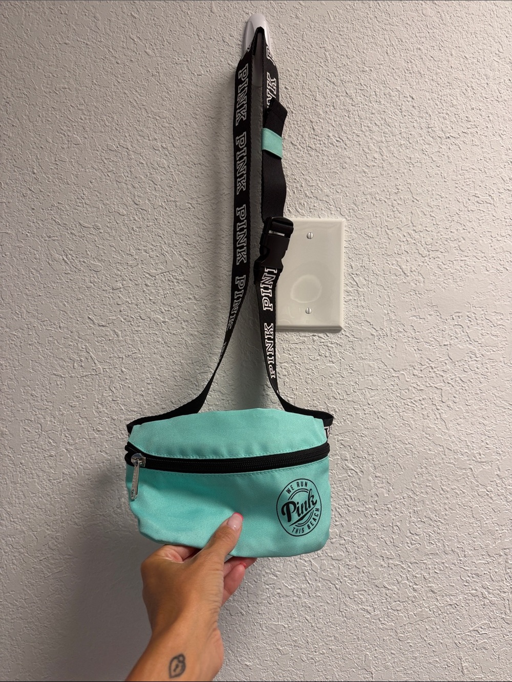 PINK Mint Teal Crossbody Fanny Pack
